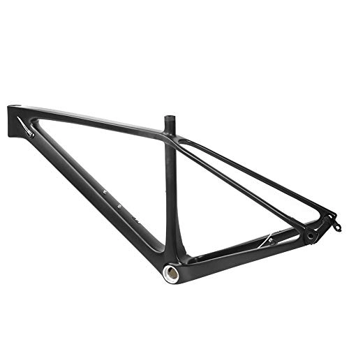 Mountain Bike Frames : Gmkjh Mountain Bicycle Front Fork Frame, Carbon Fiber Bike Front Fork Frame Disc Brake with Head Parts Tube Shaft for Mountain Bicycle