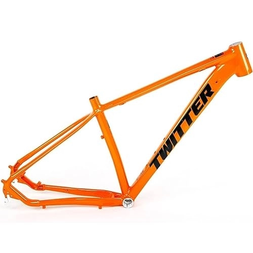 Mountain Bike Frames : Hardtail Mountain Bike Frame 27.5 29inch 15.5'' / 17'' / 19'' Disc Brake Aluminum Alloy Frame QR 135mm XC MTB Frame Routing Internal (Color : Orange, Size : 17x27.5in)
