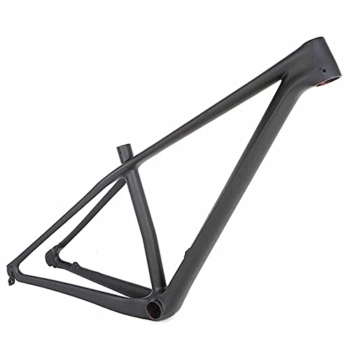 Mountain Bike Frames : HCZS Bike Frames Carbon fiber mountain bike frame All black matt EPS Off-road XC class frame Quick release 29 inches Customizable(Size:29x17in)