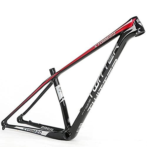 Mountain Bike Frames : HCZS Bike Frames Carbon fiber mountain bike frame XC off-road class Barrel version Frame accessories 27.5 / 29ER(Size:27.5x15in)