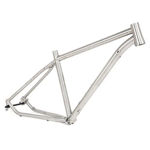 Mountain Bike Frames : HerfsT Titanium Alloy Mountain Bike Frame 27.5er 29er 15.5'' / 17'' / 19'' MTB Frame XC AM Disc Brake Rigid Frame Thru Axle 12x142mm Lightweight (Size : 27.5 * 15.5'')