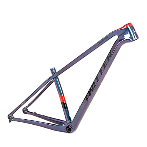 Mountain Bike Frames : HIMALO 27.5 / 29er Hardtail Mountain Bike Frame 15'' / 17'' / 19'' Carbon Fiber MTB Frame Thru Axle 12x148mm Boost Disc Brake Frame Internal Routing XC (Size : 19'' Red)