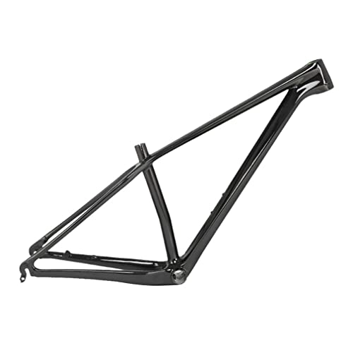 Mountain Bike Frames : HIMALO 27.5er 29er Mountain Bike Frame Carbon Fiber Hardtail MTB Frame 15'' / 17'' / 19'' QR 135mm Disc Brake Frame Routing Internal XC AM (Color : Glossy black, Size : 27.5 * 15'')