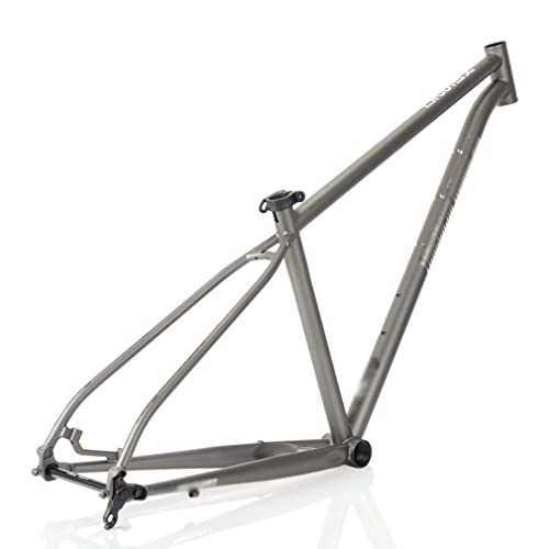 Mountain Bike Frames : HIMALO 27.5er MTB Frame Cr-Mo Steel Rigid Frame XC / AM Hardtail Mountain Bike Frame 15'' / 17'' / 19'' Disc Brake Thru Axle 12x142mm (Color : Dark gray, Size : 27.5 * 17'')