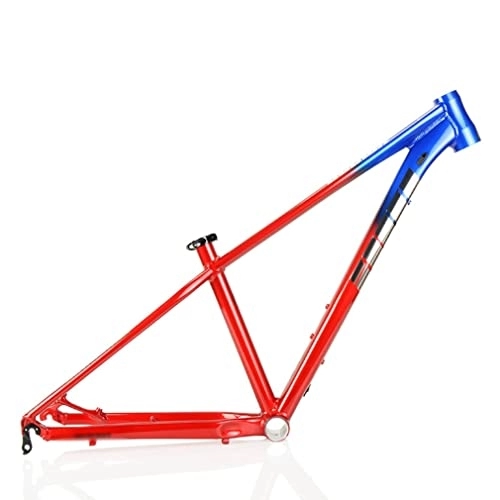 Mountain Bike Frames : HIMALO Aluminum Alloy MTB Frame 27.5er Disc Brake Mountain Bike Frame 135mm QR Rigid Frame 15'' / 17'' / 19'' XC / AM (Color : Red, Size : 27.5 * 17'')