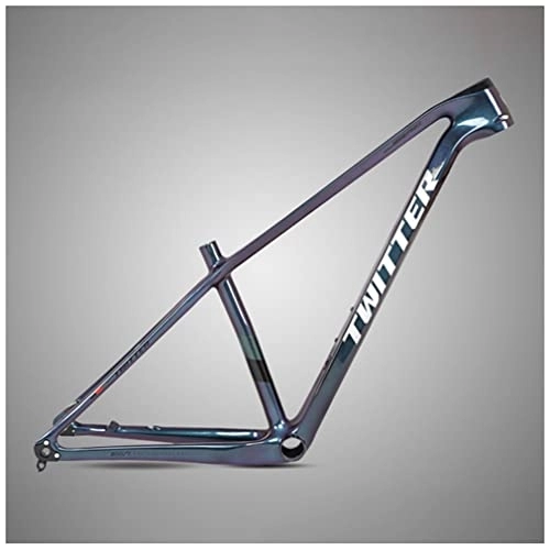 Mountain Bike Frames : HIMALO Carbon Fiber MTB Frame 27.5 / 29er Hardtail Mountain Bike Frame 15'' / 17'' / 19'' Disc Brake Thru Axle 12x148mm Boost Frame XC Internal Routing (Color : Silver, Size : 27.5 * 15'')