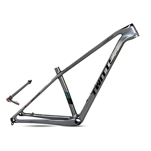 Mountain Bike Frames : HIMALO Carbon Hardtail Mountain Bike Frame 27.5er 29er Disc Brake MTB Frame 15'' / 17'' / 19'' XC Internal Routing Frame Thru Axle 12 * 148mm Boost (Color : Dark gray, Size : 17'')