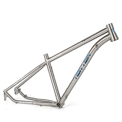 Mountain Bike Frames : HIMALO MTB Frame 27.5 / 29er Mountain Bike Frame 15.5'' / 17'' / 19'' Lightweight Titanium Alloy Rigid Frame Disc Brake Thru Axle 12x142mm XC AM (Size : 27.5 * 17'')