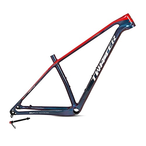 Mountain Bike Frames : HIMALO MTB Frame 27.5er 29er Carbon Fiber Hardtail Mountain Bike Frame 15'' / 17'' / 19'' Disc Brake Thru Axle 12 * 148mm Boost Frame XC Internal Routing (Color : Red, Size : 29 * 15'')