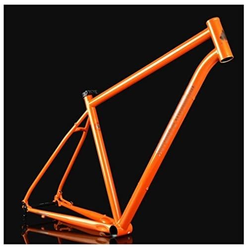Mountain Bike Frames : HIMALO MTB Frame Cr-Mo Steel 27.5er Hardtail Mountain Bike Frame 15'' / 17'' / 19'' Disc Brake Rigid Frame Thru Axle 12x142mm XC / AM (Color : Orange, Size : 27.5 * 15'')