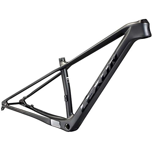 Mountain Bike Frames : HNXCBH Bicycle frameset Carbon Frame Frame Mountain Bike Frame 148 * 12mm MTB Carbon Frames 15 / 17 / 19inch (Color : 12 148 BOOST BLACK, Size : 15)