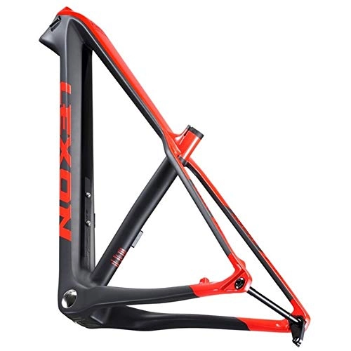 Mountain Bike Frames : HNXCBH Bicycle frameset Carbon Frame Mountain Bike Carbon Frame 148 * 12mm Thru Axle MTB Carbon Frames Size 15 / 17 / 19 (Color : 148 boost red, Size : 19)