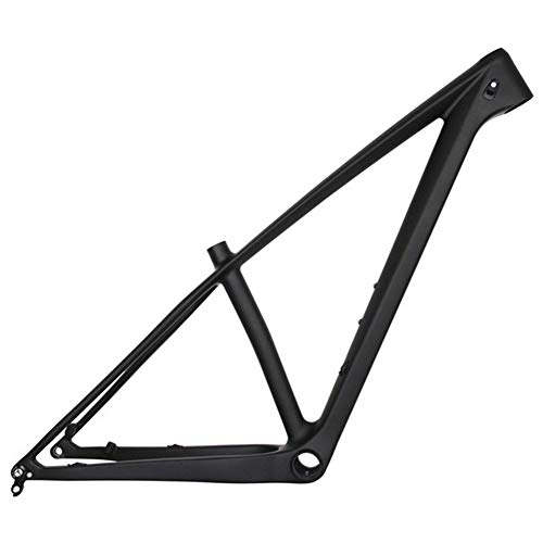 Mountain Bike Frames : HNXCBH Bicycle frameset Carbon Mountain Bike Frame 148 * 12mm Carbon MTB Bicycle Frame 31.6mm Seatpost 15 / 17 / 19" (Color : Black Color, Size : 17inch Matte)