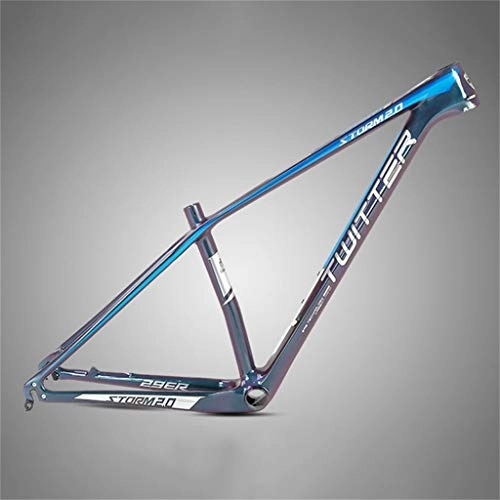 Mountain Bike Frames : Hrsein 18K Carbon Fiber Mountain Bike Frame with Hidden Disc Brake Seat Cool Color Change Paint 27.5"29" Bike Frame, D, 29 inches * 15 inches
