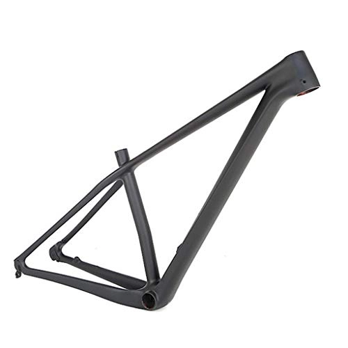 Mountain Bike Frames : Hrsein 18K ultra-light carbon fiber mountain bike frame 29 inch black XC-level extinction cross-country frame, 17 inch