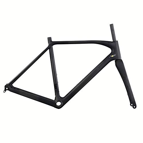 Mountain Bike Frames : ICANIAN AC388 Cyclocross Bike Frame Carbon Disc Brake Frameset BB86 12x100 / 12x142mm UD Matt