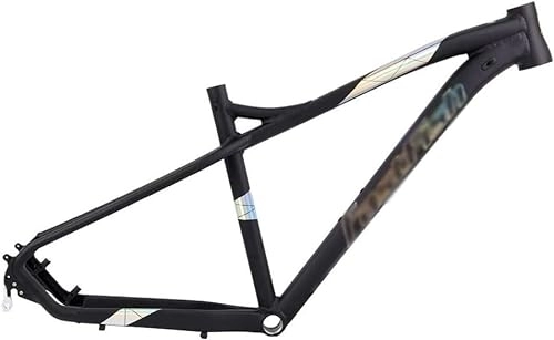 Mountain Bike Frames : InLiMa Frame 27.5er Hardtail Mountain Bike Frame 16'' Disc Brake Rigid Frame QR 135mm XC, with Tailhook (Color : Black, Size : 27.5x16'') (Color : Schwarz, Size : 27.5x16'')