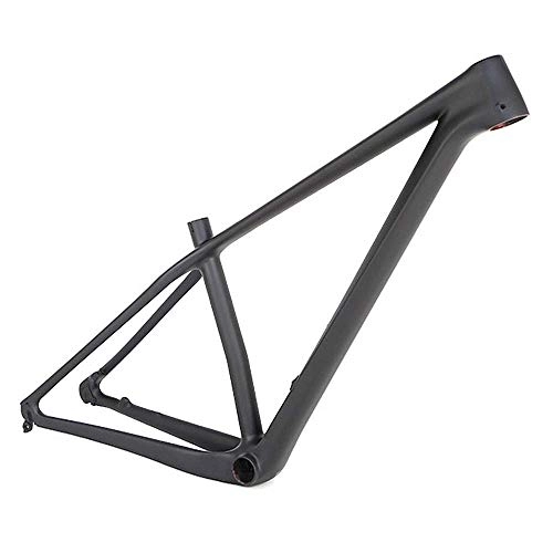 Mountain Bike Frames : JUUY Outdoor Sports Carbon Fiber Frame, 27.5 inch Mountain Bike Offroad XC All Black Adult Outdoor Cycling Bicycle Components