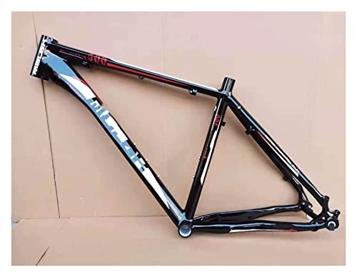 Mountain Bike Frames : KENOVO 26 27.5 Er 18-19 Inch Bicycle Frame MTB Bike Part Frame Super Light Aluminum Alloy Frame With Headset Bicycle Parts (Color : Black 26x19)
