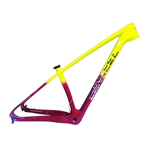 Mountain Bike Frames : KENOVO Carbon Fiber Frame 29er 15 17 19 Carbon Fiber Mtb Frame 135 * 9r Bike Bike Frame Maximum Load 250kg (Color : 1, Size : 40-46cm)