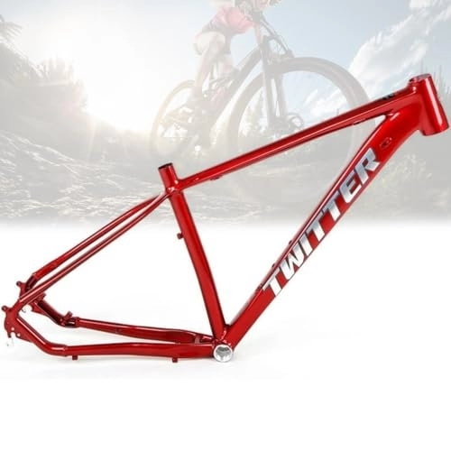 Mountain Bike Frames : KLWEKJSD 27.5 / 29er Mountain Bike Frame 15'' / 17'' / 19'' Aluminum Alloy MTB Frame Disc Brake QR 135mm XC Frame Routing Internal (Color : Red, Size : 19x29in)