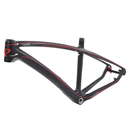 Mountain Bike Frames : KOSDFOGE 27.5ERx17.5in Carbon Bike Frame with Headset and Seatpost Clip for Mountain Bicycle