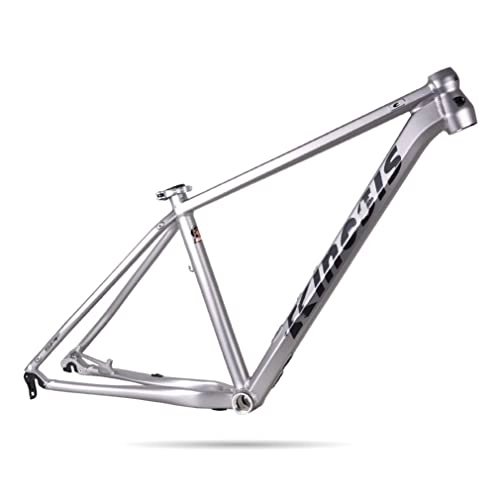 Mountain Bike Frames : LAVSENA MTB Frame 27.5er XC Mountain Bike Hardtail Frame 15'' / 17'' Aluminum Alloy Disc Brake Bicycle Frame Quick Release 135mm BSA68 Interna Routing (Color : Silver, Size : 27.5 * 17'')