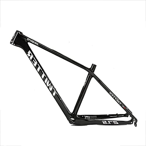 Mountain Bike Frames : Leodun Carbon Fiber Mountain Bike Frame, 27.5Er MTB Unibody Internal Cable Routing Frame Ultralight MTB Frame, 27.5 * 15 inch