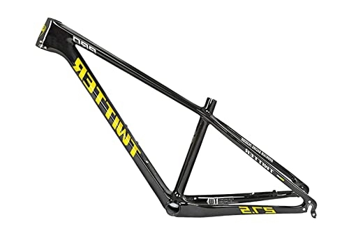 Mountain Bike Frames : Leodun MTB XC Carbon Fiber Mountain Bike Frame BB92 UV Ultralight 27.5Er MTB Unibody Internal Cable Routing Frame, 27.5 * 15 inch