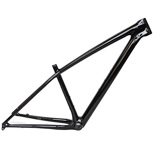 Mountain Bike Frames : LJHBC Bike Frames Mountain bike frame With seat tube Carbon fiber T1000 Off-road riding equipment Wheel set 27.5 / 29ER (Color : 29ER, Size : 17in)