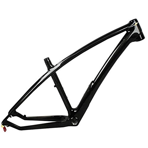 Mountain Bike Frames : LJHBC T800 Bike Frame Carbon Frameset Mountain bike rack Internal routing design Disc brake frame group 27.5ER (Color : Black, Size : 27.5x19.5in)