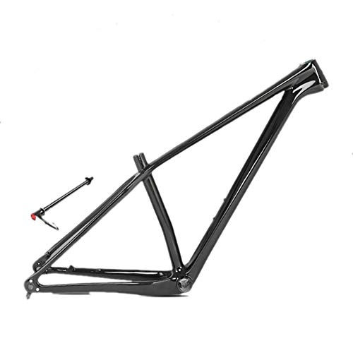 Mountain Bike Frames : MAIKONG 18k Carbon Fiber Mountain Bike Frame Ultralight 27.5'' / 29'' MTB Matte Black Unibody Internal Cable Routing, Bright, 29