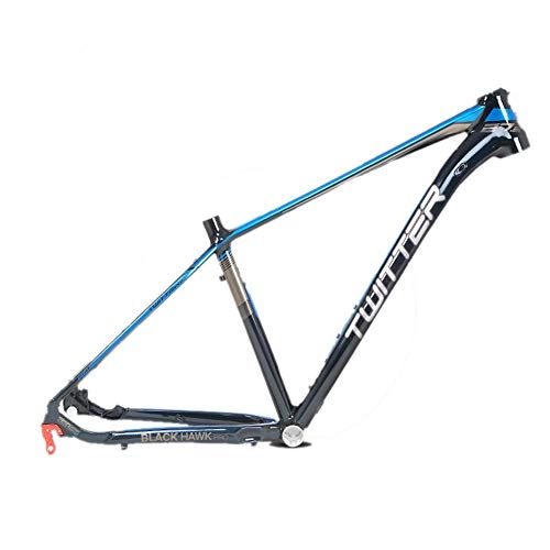 Mountain Bike Frames : MAIKONG Aluminum alloy Mountain Bike Frame 15.5 / 17-Inch Glossy Unibody External Cable Routing AL7005 Ultralight MTB BB68 Suitable for 29 wheel diameters, Blue, 15.5