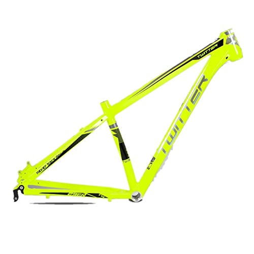 Mountain Bike Frames : MAIKONG Aluminum alloy Mountain Bike Frame Full Aluminum alloy Lightweight MTB Frame Mountain Bicycle Frame 29er MTB Bicycle Frame Internal Cable Routing, Yellow, 15.5