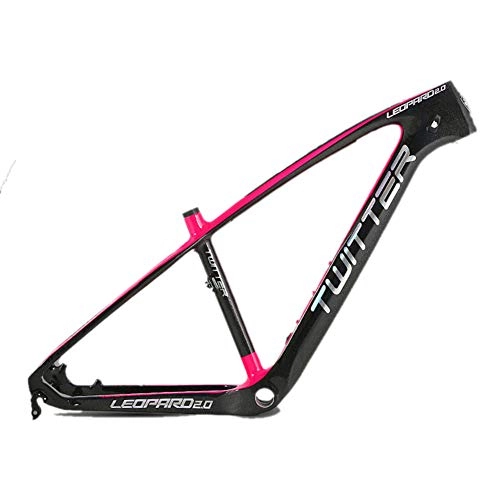 Mountain Bike Frames : MAIKONG Carbon Fiber Mountain Bike Frame Racing Bicycle Frame BSA68 Unibody internal Cable Routing T800 Ultralight matte / glossy paint Suitable for mountain competitions, XC off-road, 3, 17.5