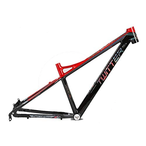 Mountain Bike Frames : MAIKONG Ms Aluminum alloy Mountain Bike Frame Colorful laser LOGO Lightweight MTB Frame Mountain Bicycle Frame 26 / 27.5 MTB Bicycle Frame Internal Cable Routing, Red, 17