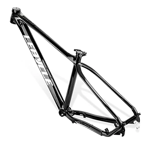 Mountain Bike Frames : Mountain Bike Frame Aluminum Alloy 18'' Hardtail AM Bicycle Frame Disc Brake Quick Release 135mm BB68 Routing Internal MTB Frame For 26 / 27.5 / 29in Wheels (Color : Black A, Size : 18x27.5in)