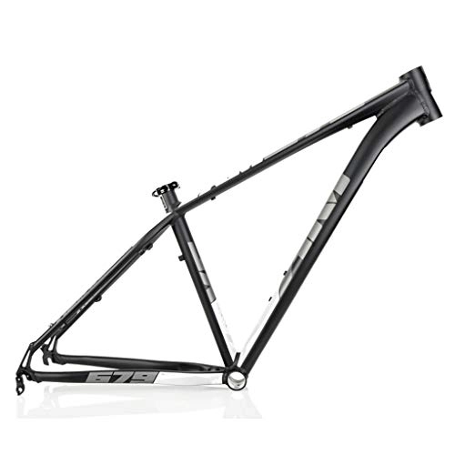 Mountain Bike Frames : Mountain Bike Road Bike Frameset, AM / XM679 Frame, 26 / 27.5 / 29 Inch Lightweight Aluminum Alloy Bike Frame, Suitable For MTB, Cross Country, Down Hill(Black / gray (Size : 26")