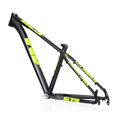 Mountain Bike Frames : Mountain Bike Road Bike Frameset, AM / XM679 Frame, 26 / 27.5 / 29 Inch Lightweight Aluminum Alloy Bike Frame, Suitable For MTB, Cross Country, Down Hill(Black / green (Size : 29")