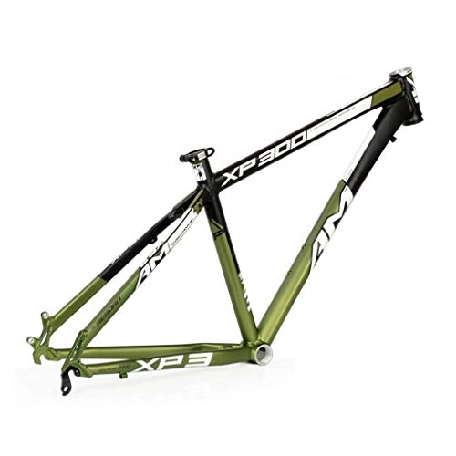 Mountain Bike Frames : Mountain Bike Road Bike Frameset, AM / XP300 Frame, 26 / 16 Inch Lightweight Aluminum Alloy Bike Frame, Suitable For MTB, Cross Country, Down Hill(Black / green