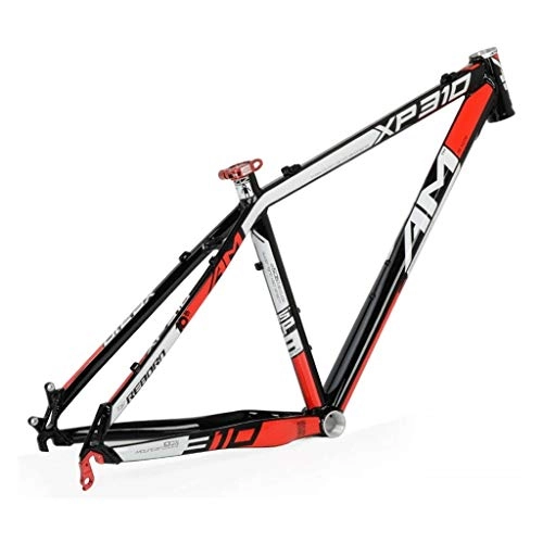 Mountain Bike Frames : Mountain Bike Road Bike Frameset, AM / XP310 Frame, 26 / 16 Inch Lightweight Aluminum Alloy Bike Frame, Suitable For MTB, Cross Country, Down Hill(Black / red