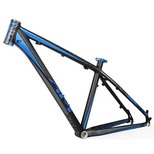 Mountain Bike Frames : Mountain Bike Road Bike Frameset, AM / XR600 Frame, 26 / 16 Inch Lightweight Aluminum Alloy Bike Frame, Suitable For MTB, Cross Country, Down Hill(Black / blue