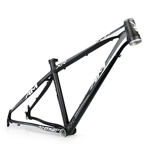 Mountain Bike Frames : Mountain Bike Road Bike Frameset, AM / XR700 Frame, 26 / 16 Inch Lightweight Aluminum Alloy Bike Frame, Suitable For MTB, Cross Country, Down Hill(Black / white