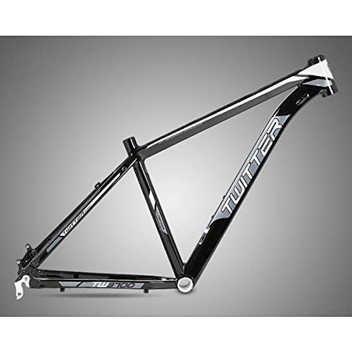 Mountain Bike Frames : MTB Frame 26 / 27.5ER Disc Brake Frame Aluminum Alloy 15.5'' / 17'' Bicycle Frame Quick Release 135mm Straight Headset Mountain Bike Frame BB68 (Color : White, Size : 15.5x26in)