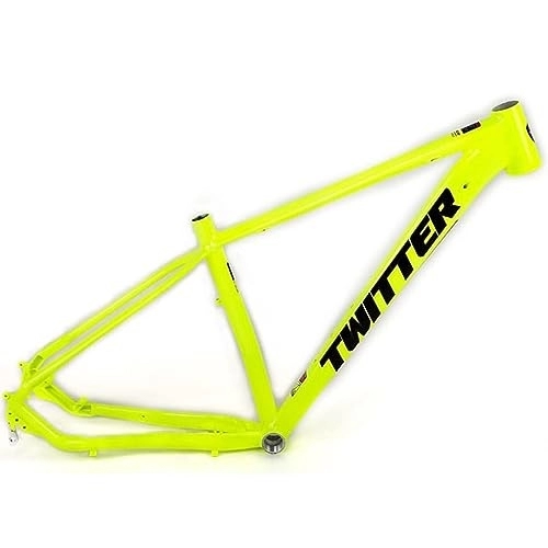 Mountain Bike Frames : MTB Frame 27.5 / 29er Hardtail Mountain Bike Frame 15'' / 17'' / 19'' Aluminum Alloy Disc Brake Bicycle Frame Quick Release 135mm BB68mm Routing Internal (Color : Fluorescent yellow, Size : 29x17'')