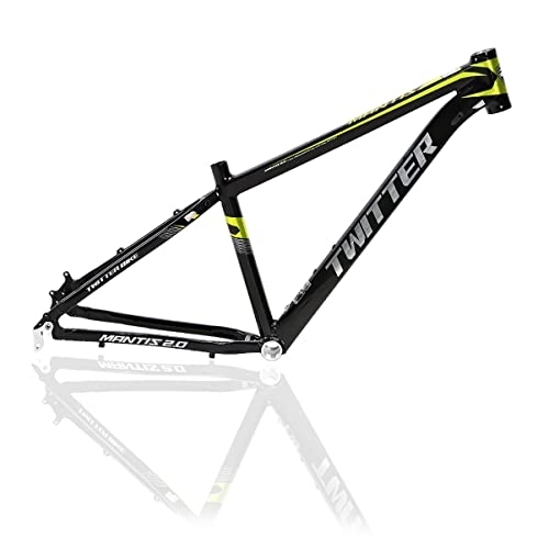 Mountain Bike Frames : MTB Frame 27.5 / 29er Mountain Bike Frame 15'' 17'' / 19‘’ Aluminum Alloy Disc Brake BSA68 Bicycle Frame Straight Headset Routing Internal 135mm Quick Release ( Color : Black yellow , Size : 15x27.5in )