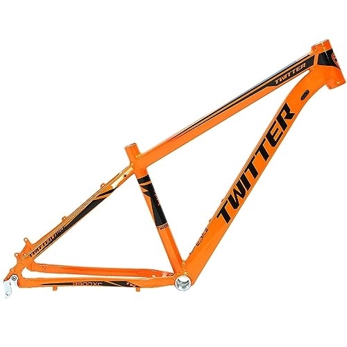 Mountain Bike Frames : MTB Frame 29er Aluminum Alloy Disc Brake Bicycle Frame Quick Release Axle 135mm Trail Mountain Bike Frame 15'' / 17'' / 19'' Routing Internal (Color : Orange, Size : 29x19'')