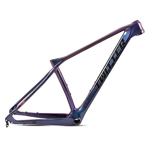 Mountain Bike Frames : MTB Frame Carbon 27.5er / 29er Hardtail Mountain Bike Frame 15'' / 17'' / 19'' Disc Brake Discoloration Frame Ultralight Quick Release Axle 135mm，For 27.5 / 29 Inch Wheels ( Color : Black , Size : 27.5x17'' )