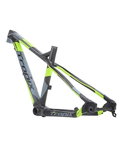 Mountain Bike Frames : MXSXN MTB Bicycle Carbon Frame 27.5Er 15 / 17Inch 700C T800 Carbon Fiber Road Racing Carbon Frames 142Mm*12Mm BB92, 15 inch
