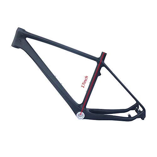 Mountain Bike Frames : NXXML 27.5 Inch 3k Carbon Fiber MTB Bike Frame, Single Fork Ultralight High Strength Carbon Fiber Frame, Fully hidden Internal Wiring, M